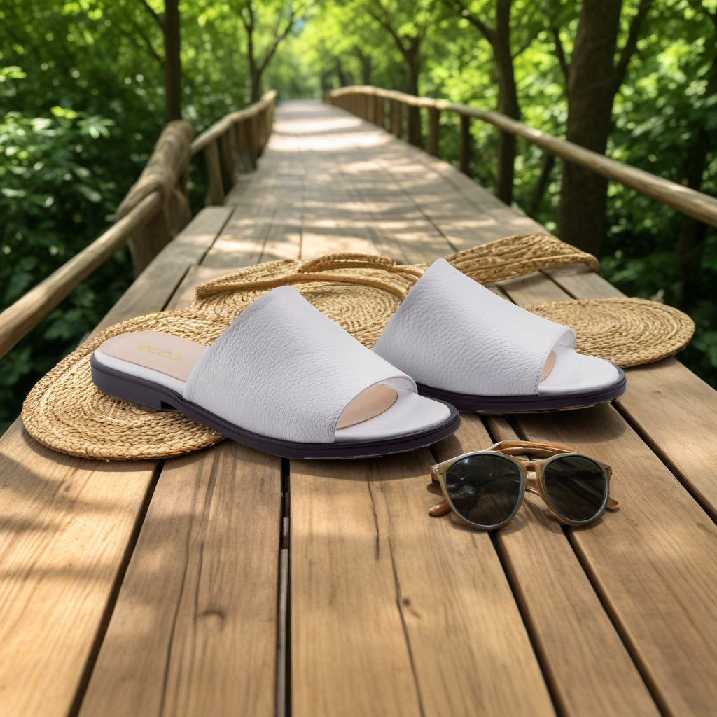 ECCO Flat Sandal II white Full