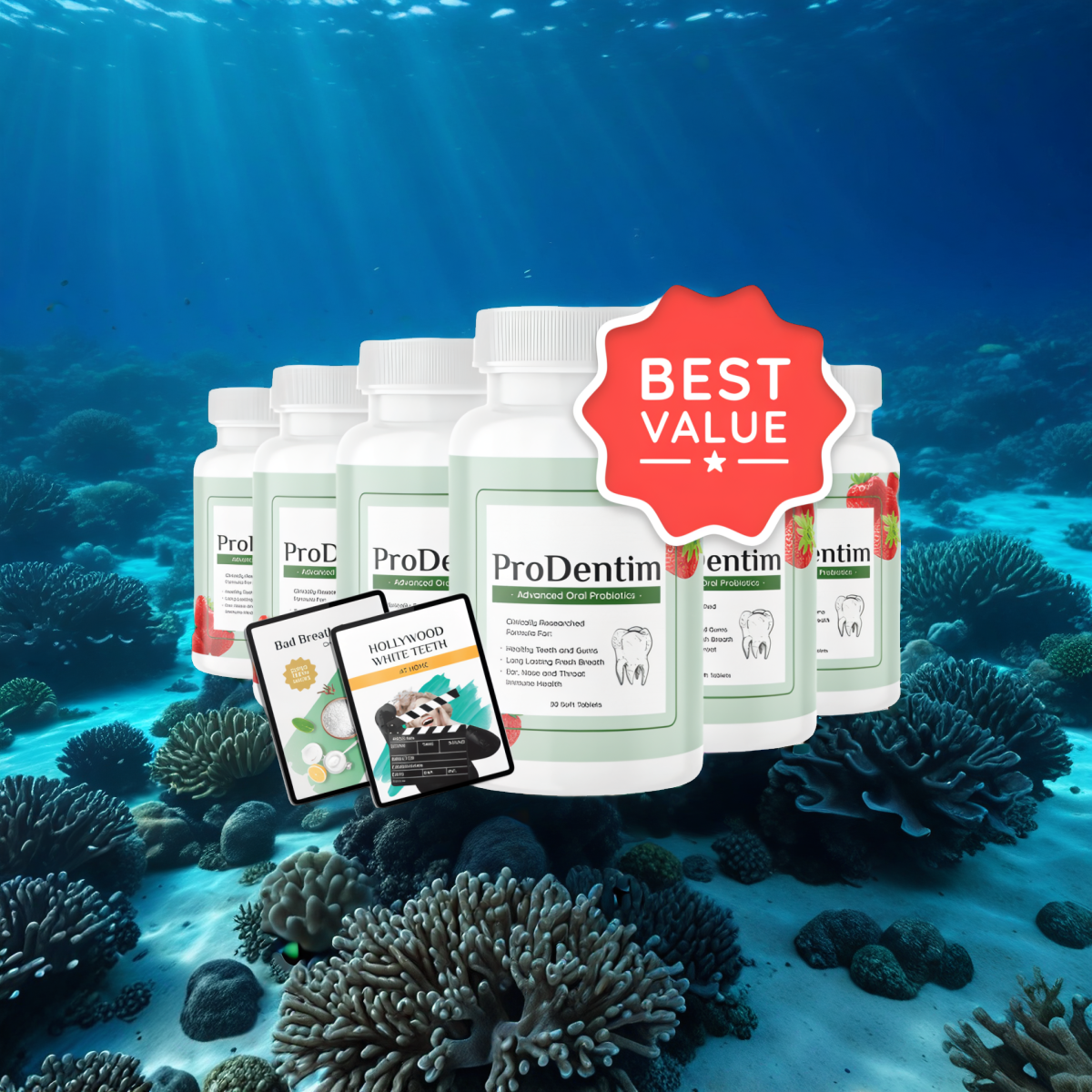 ProDentim - 6 Bottles + 2  Ebooks